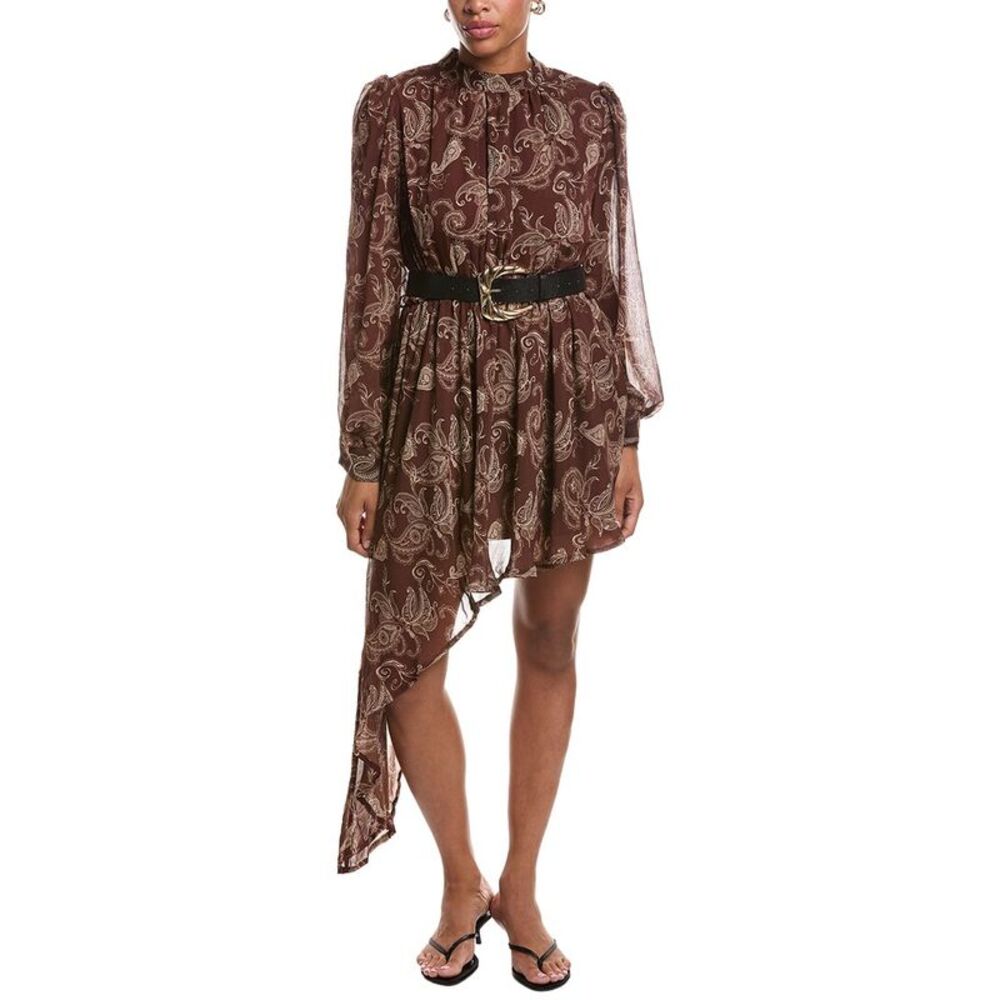 Estellina Womens  Printed Midi Dress, Brown